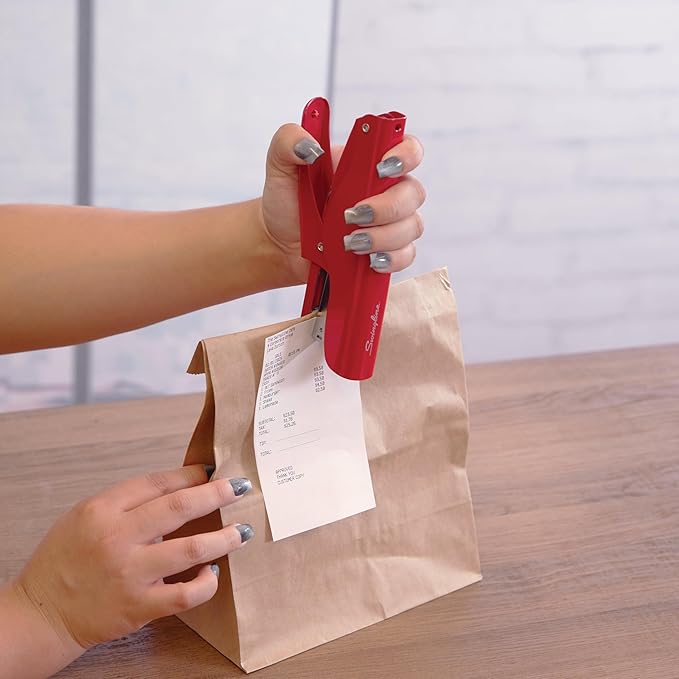 Swingline Plier Stapler, Handheld Heavy Duty All Metal Stapler, 25 Sheet Capacity, Jam Free, Vintage Rio Red (S7010159)