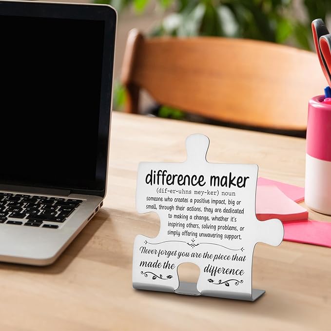 Thank You Appreciation Gifts for Coworkers, Boss, Women, Men, Nurse, Mentor Teacher. Going Away Gift Retirement Gift for Employee, Inspirational Motivational Quote Decorative Signs Plaques WDD1