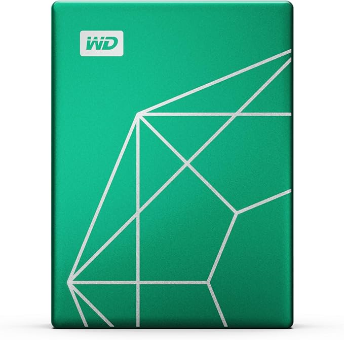 WD 2TB My Passport Ultra Portable Hard Drive HDD, 20th Anniversary Emerald Drive, USB-C, with Backup Software and Password Protection - WDBJXT0020BGN-WESN