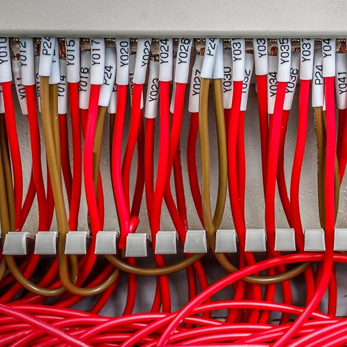 NineLeaf 2 Roll Black on White Heat Shrink Tubes Label Tape Compatible for Brother HSe-211 HSe211 HS211 HS-211 for P-Touch PT-7600 PT-D800W PT-H500 Label Maker - 5.8mm (0.23inch) x 1.5m (4.92ft)