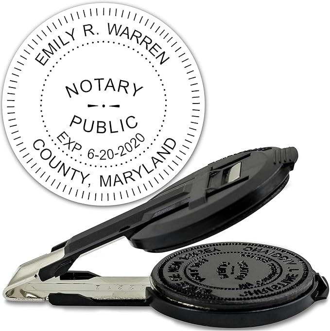 MaxMark Insert only for Notary Seal Round Embosser for Maryland State