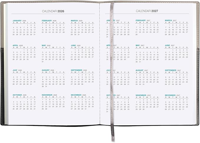 2026 Planner Calendar, 8"x10" : Includes 14 Months (November 2025 - December 2026) / 2026 Weekly Planner/Weekly Agenda/Monthly Calendar Organizer (Gray/Black)