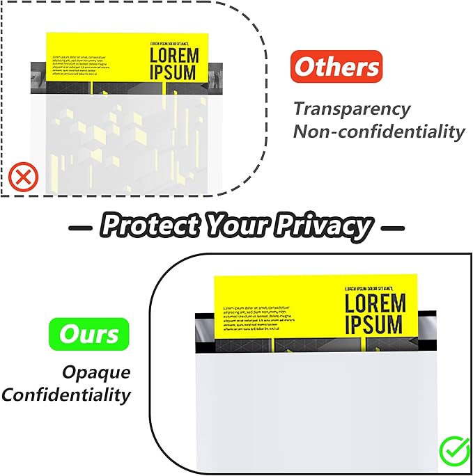 JinRuiKJ Thank You Poly Mailer 12x15.5 Inch 50 PCS, Shipping Bags for Clothing, Packaging Bags for Small Business, Strong Adhensive, Waterproof and Tear-Resistant Mailing Envelopes, White