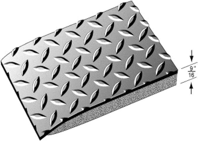 Rhino Mats, American Classic Diamond Anti-Fatigue Mats, Industrial Ergonomic Comfort Standing Mat for Work, Home, Garage, Office, Kitchen or Anywhere (Black 9/16" Thick, 4 FT. x 25 FT.)