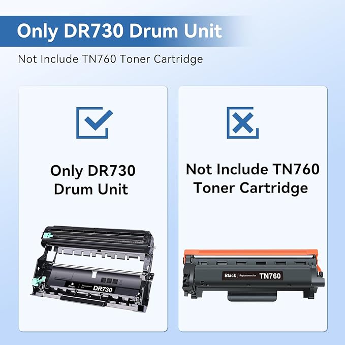 MYTONER Compatible DR730 Drum Unit (Not Toner) Replacement for Brother DR 730 DR-730 Drum Unit for MFC-L2710DW MFC-L2750DW HL-L2395DW HL-L2370DW HL-L2350DW HL-L2390DW DCP-L2550DW Printer (2 Pack)