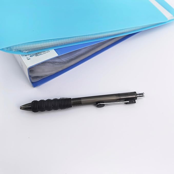 Fengtaiyuan Black Ink, 0.38mm, Retractable Gel Ink Rollerball Pens, Ultra Fine, Comfortable Grip, Easy Hold, Writting Smooth, 18 Pack (BlackZS038P18)