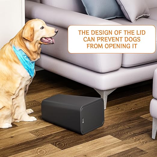 12L Black Covered Bathroom Trash Can,Office Trash Cans for Near Desk,Slim Bedroom Cute Small Trash Can,3.17Gallon Plastic Pet/Dog Proof Bathroom Garbage Can,Thin Waste Basket for Room,Kitchen Trashcan