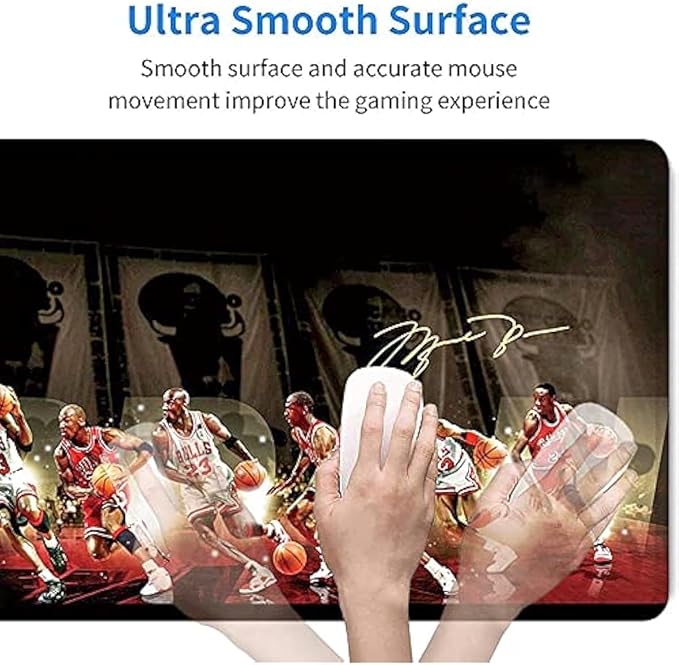 RTGGSEL 31.5x11.8 Inch Non-Slip Long Extended Large Gaming Mouse Pad with Stitched Edges XL Laptops Keyboard Mouse Mat(MJ)