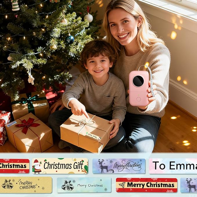 Phomemo Label Maker Machine, D30 Portable Handheld Bluetooth Mini Label Printer, Multiple Templates Smartphone Thermal Small Label Maker for Kids School Items, Classroom Teacher Supplies, Easy to Use