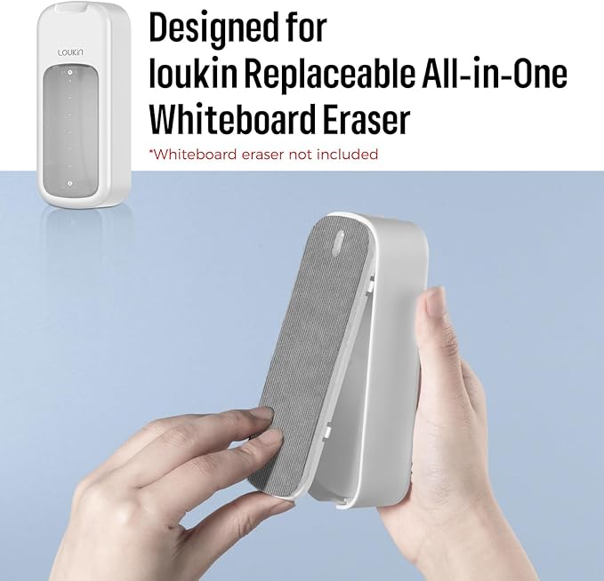 loukin All-in-One Dry Erase Eraser Refill Pads, Replaceable Pads Designed for Whiteboard Erasers, Ideal for Classroom, Home and Office Use, 6 Pack