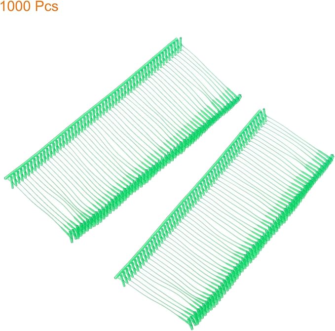 MECCANIXITY Standard Tagging Fasteners,Plastic Regular,Standard Label Gun Price Tagging Barbs for Garment Price Tag Label Tagging Barbs 35mm/1.38 Inch,Pack of 1000 Light Green