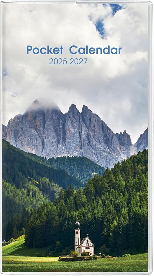 Pocket Calendar 2026-2027, Monthly Planner 2025-2027 - 3.7" x 6.7" - Runs from July 2025 Until December 2027, 2026 Pocket Calendar with PVC Cover for Organizing & Planning