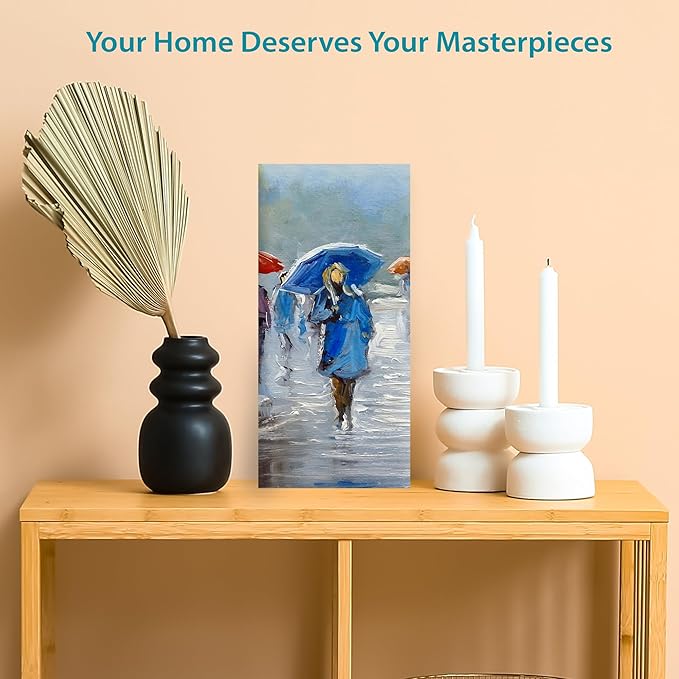 KEFF Canvas Boards for Painting - 4x10 12-Pack Bulk Canvas Panels, 100% Cotton Triple Primed Small Canvases for Painting Supplies, Acrylic, Oil, Watercolor & Tempera