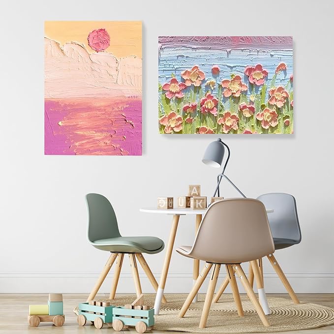 ESRICH Canvases for Painting 16x20 Inch, 3 Pack Canvas Boards for Painting Cotton Primed Acid Free Large Blank Canvas Panels for Oil Paint, Watercolor, Acrylic Paint, Gouache and Tempera.