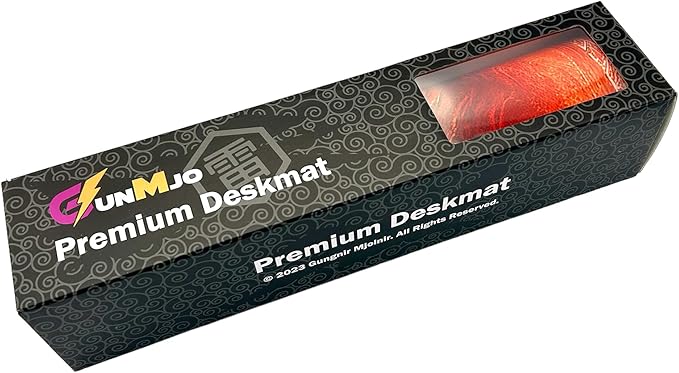 GUNMJO Dragon on fire Extended Gaming Mouse Pad, Ultra-Smooth Surface for Pixel-Precise Mouse Control, Durable Anti-Fray Stitching, Non-Slip Rubber Base, for Gamer, Office & Home, Light & Portable