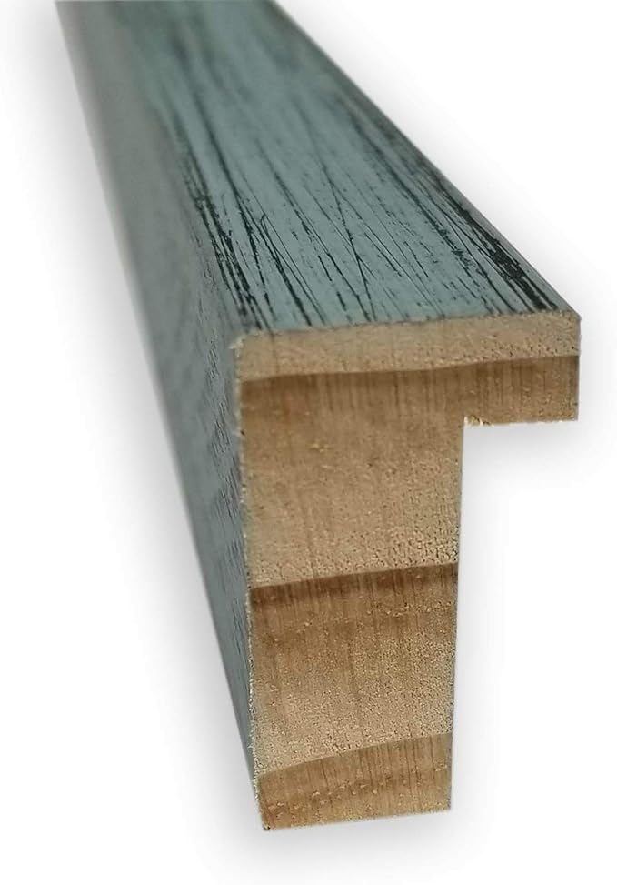 Amanti Art Natural Cork Board for Wall, 17x25 Vision Board with Blue Wood Frame, Medium Corkboard Office Decor for Home Organization, Rustic Farmhouse Corkboard Pinboard to display items for home