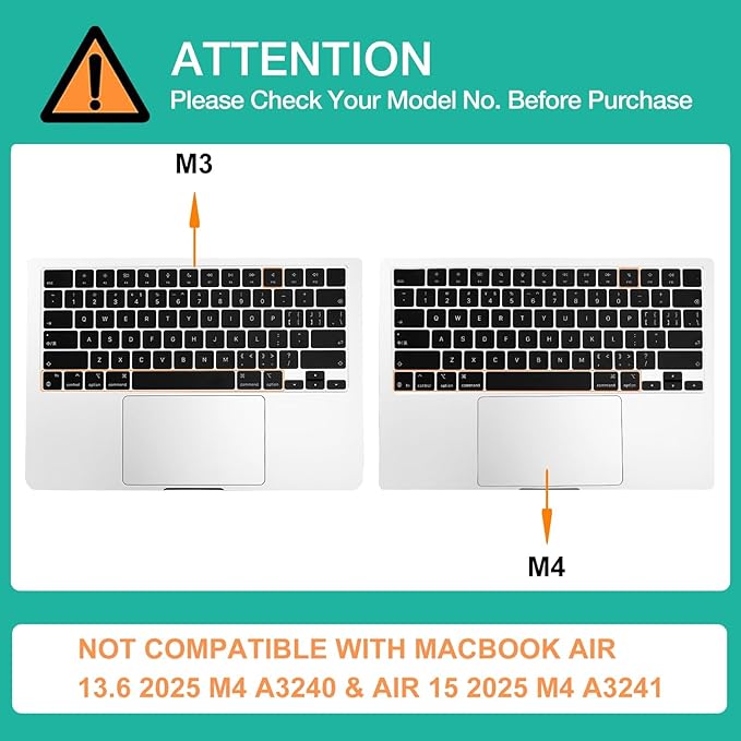 MOSISO Keyboard Cover Skin Compatible with MacBook Air 15 inch M3 A3114 M2 A2941/Air 13.6 A3113 A2681/Pro 14/16 M4 M3 M2 M1, Bright Rose
