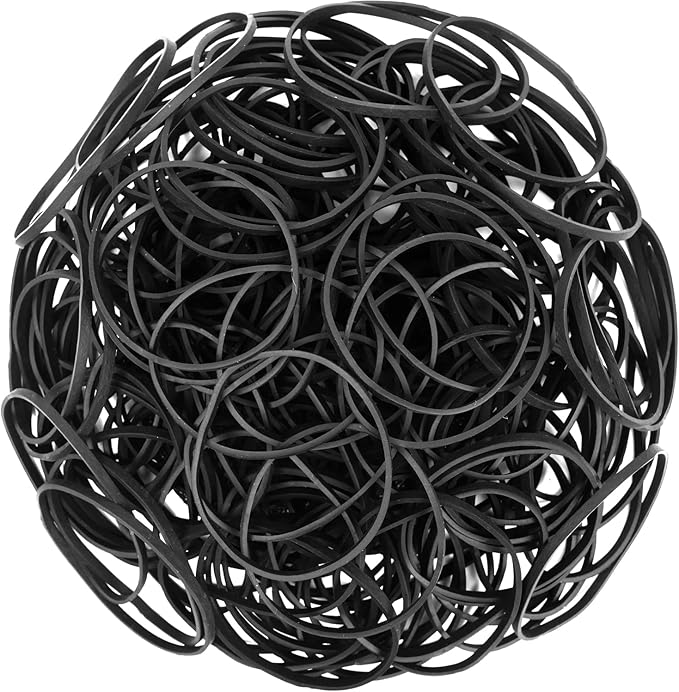 Rubber Band Ball #33 rubber bands Black 2 Pack ball About 260pcs elastic Bands for Office School Home Strong Elastic Band Loop Office Supplies rubber bands size 33