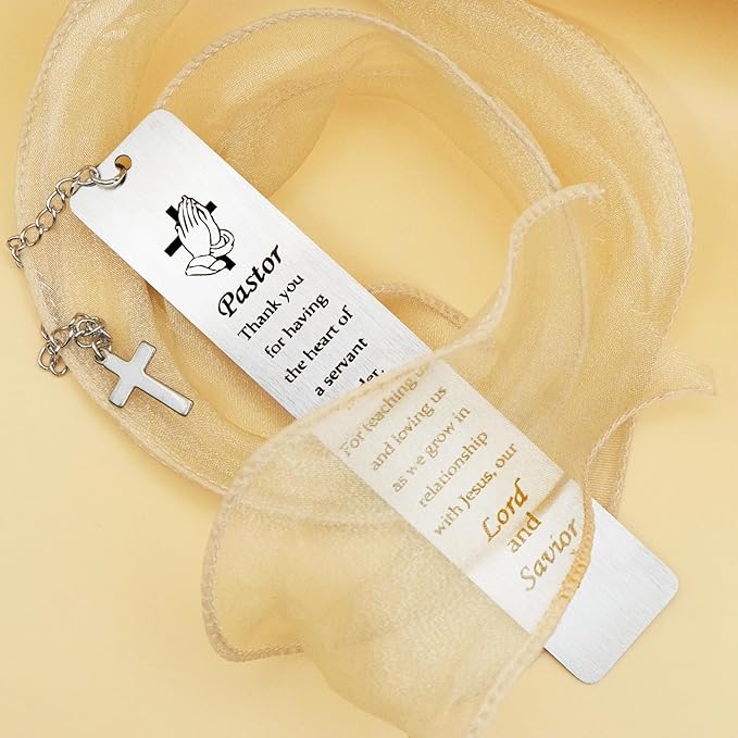 Pastor Appreciation Gifts for Women Men Pastor Bookmark Gifts for Pastor Appreciation Day Pastor Wife Gifts Religious Christian Birthday Retirement Christmas Prayer Gifts
