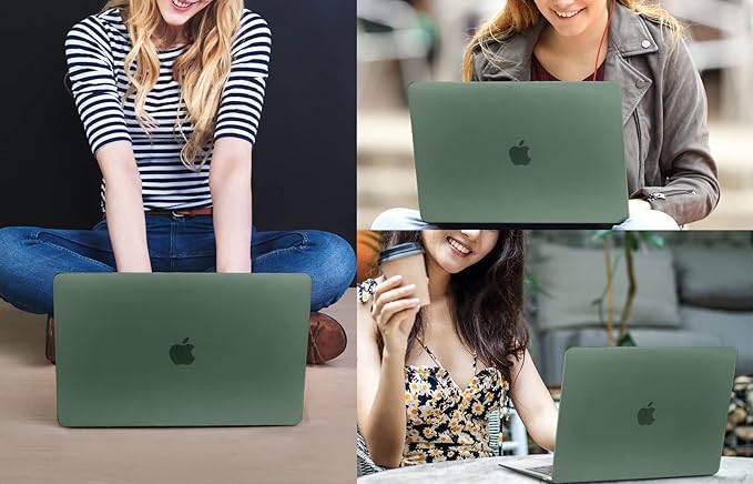CISSOOK Case Compatible with MacBook Pro 13 inch 2025-2020 Release Model A2338 A2251 A2289, Hard Shell Case Midnight Green Cover with Keyboard Cover for MacBook Pro 13" M1 M2