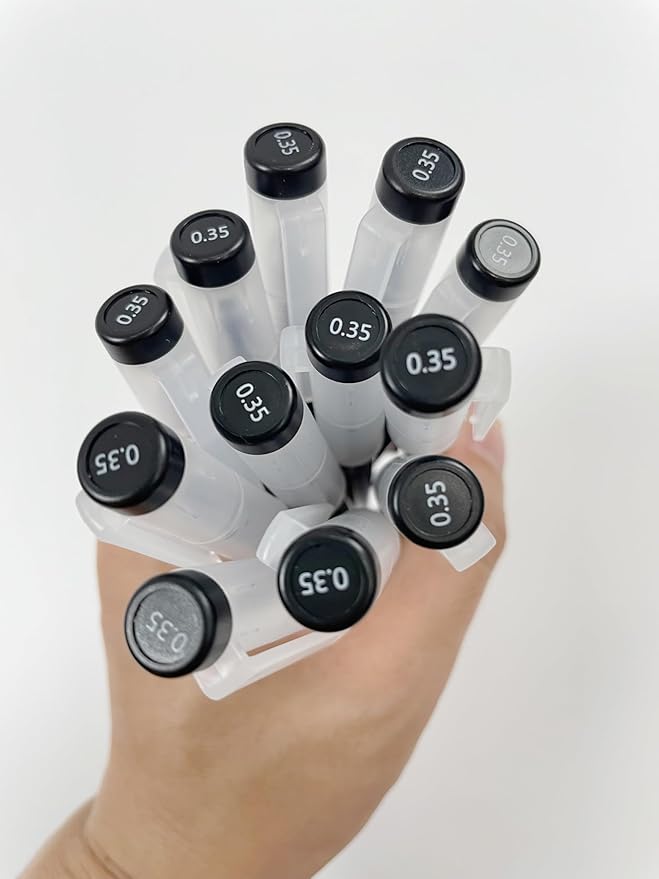 Gel Ink Pen Japanese Style Liquid Ink Rollerball Pens Quick Drying 0.35mm Ultra Fine Point Ballpoint Maker Pen Premium for Office School Stationery Supply,12 Pcs, Black