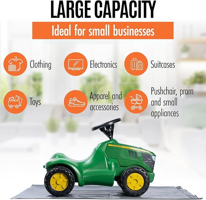 Large Shipping Bags | Jumbo Poly Mailers for clothes | Strong Thick Mailing Bags with Self Adhesive | Self Sealing Shipping Envelopes (17x24-10 Bags)