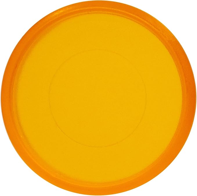 100pcs Discbound Notebook Discs DIY Planner Accessories fits for Tul,Levenger,Arc,Happy Planner,Talia(Transparent Orange,0.94inch/24mm)