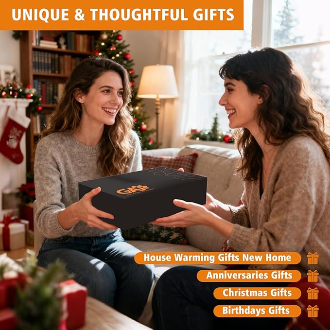 GAJ Christmas Decorations Paper Towel Holder Countertop, 3D Santa Claus Kitchen Counter Decor, Cute Resin Wooden Stand for Bathroom & Home Indoor Table, Winter Xmas Gift for Women, Housewarming Gifts