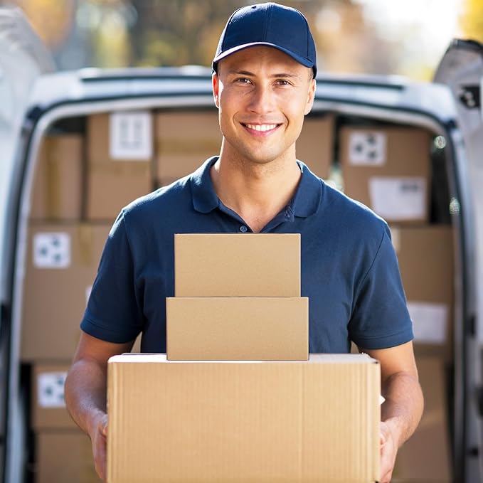 Eupako 9x6x4-Small-Shipping-Boxes-30-Pack-Brown-Corrugated-Box-Mailers, Cardboard Boxes for Packaging Small Business, Mailing