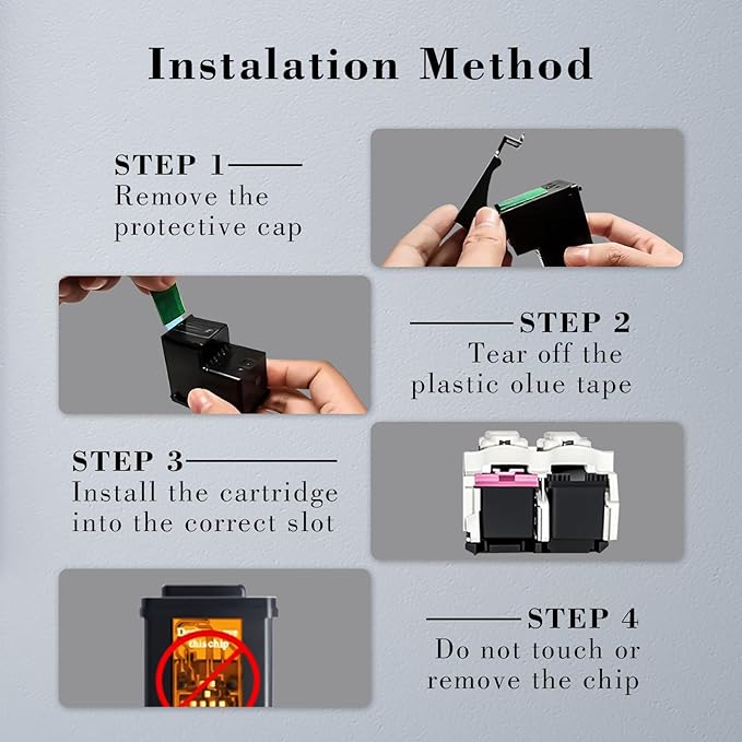 Printer Ink 64XL 64 Black 7800 Tango Ink Cartridge for HP Ink 64 XL 64XL Black Ink Cartridge for HP64 Printers for HP64xl HP64xlblk 64xlblk Envy Photo 6220 6230 6252 7120 7155 7855 7858 | Tango X Tan