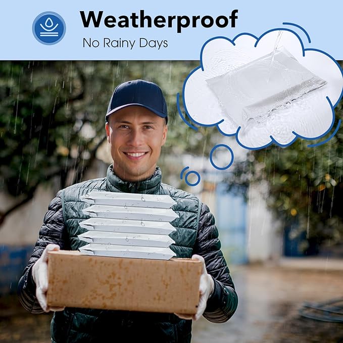 Fuxury 9x12" 1000pcs Shipping Bags Poly Mailers for Clothing,Waterproof Shipping Bags for Clothing, Strong Adhesive Shipping Envelopes for Small Business, White