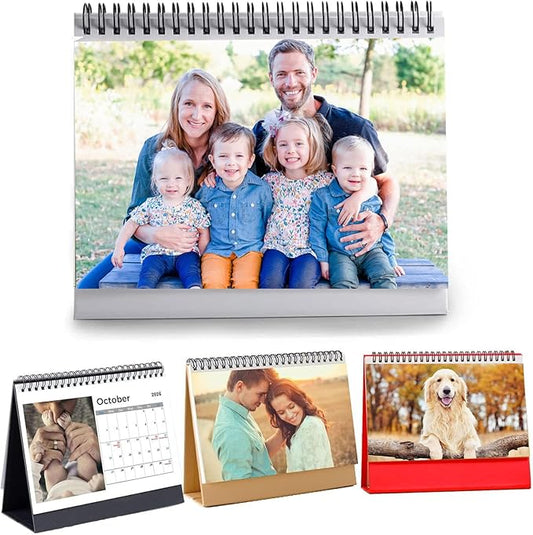 Custom Photo Wall Calendar 2026 - Personalize Your Home & Office with 13 Memories - Design Your Own 2026 Calendar - Custom Christmas Gift (Desk Calendar, 2 x Calendars)