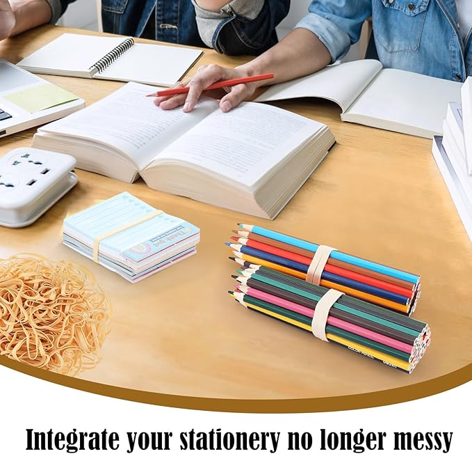 Marspark Rubber Bands Bulk Elastic Rubber Bands 5 lb File Folder Strong Elastic for Office Home Supply Crafts(Size 64)