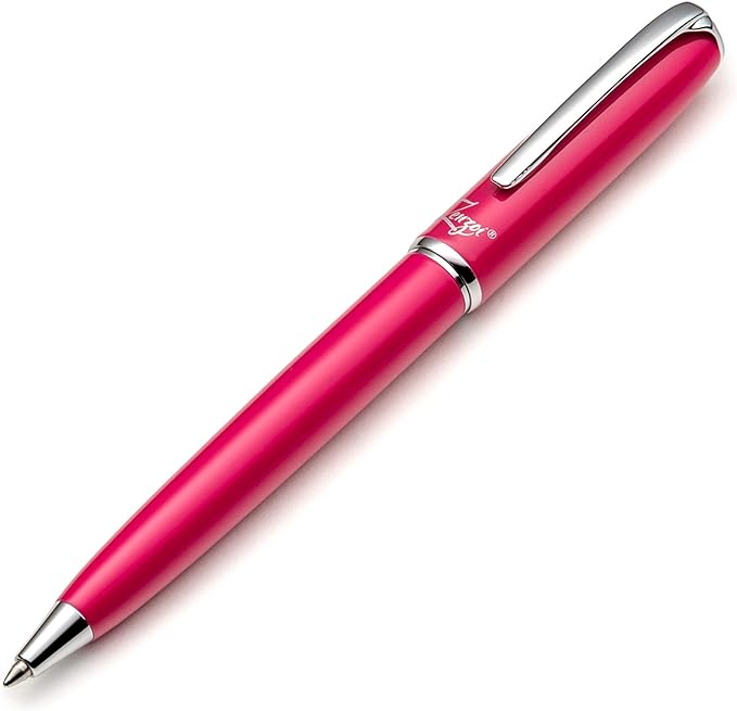 ZenZoi Pink Ballpoint Pen – Refillable, Luxury Pen for Women, Men. Smooth Writing Premium Schmidt Ink Refills. Fancy, High End Pen Gift Set. Retractable, Professional, Journaling pen