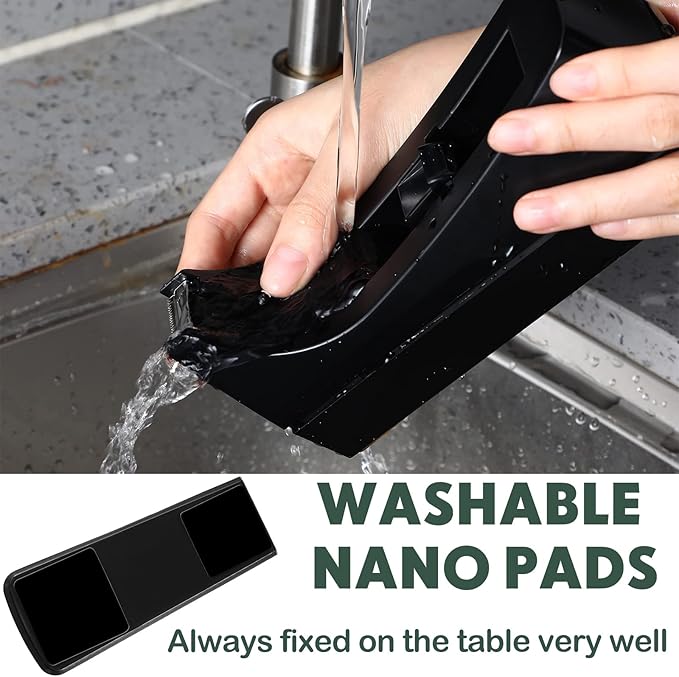 Yahenda 6 Pack Desktop Tape Dispenser Non Skid Base with Transparent Invisible Tape and Replacement Cores for Wrapping Home School Office Supplies