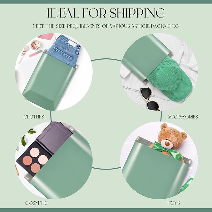 Metronic Poly Mailers 10x13 1200 Pcs, Shipping Bags for Clothing, Strong Adhensive Mailing Bags, Shipping Envelopes for Small Business, Tear-resistant Mailer Envelopes Bags in Grayed Jade Green