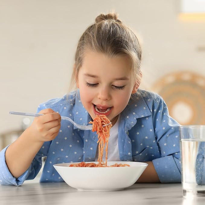 SACATR 3000 Count Plastic Forks Bulk - Plastic Silverware Forks Heavy Duty, BPA-Free, Heat Resistant, Suitable for Family Gatherings, Outdoor Events, Commercial Catering