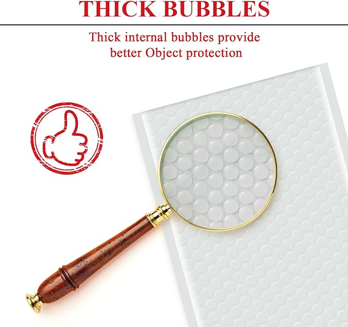 A&A 6"X9" Heavy-Duty Bubble Wrap Envelope Mailers with Sel Seal for Book Phone Pad Makeup to Moving and Storage Cushioning Made in US 50 Pcs