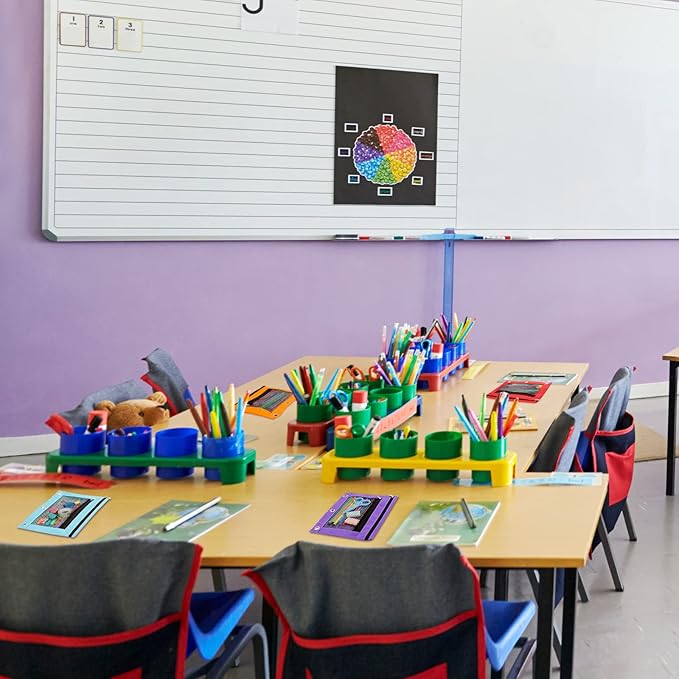 32 Pcs Pencil Pouch for 3 Ring Binder Colorful Binder Pencil Pouch with Zipper, 3 Ring Binder Pencil Pouch Bags for Classroom Bulk Pencil Pouches Pencil Case for Storing School Teacher Supplies