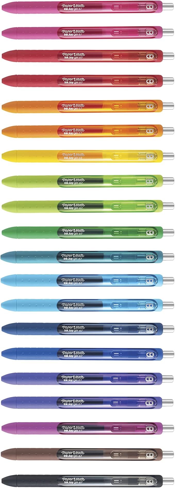 Paper Mate InkJoy Pens Gel Pens Medium Point (0.7mm) Assorted 20 Count (Pack of 12)