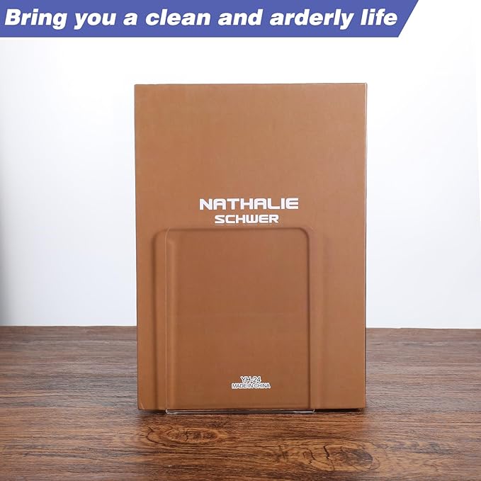 16 Pcs Bookends Clear Acrylic Bookends for Shelves Heavy Duty L Shaped Dividers Bookshelf Dividers for School Library Home Movies CDs File