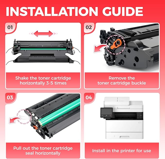 057 Black Toner Cartridge 2-Pack with chip High Yield Replacement for Canon 057 CRG-057 057H Compatible with Canon ImageCLASS MF445dw MF448dw LBP226dw LBP227dw LBP228dw MF449dw MF445 Laser Printer Ink