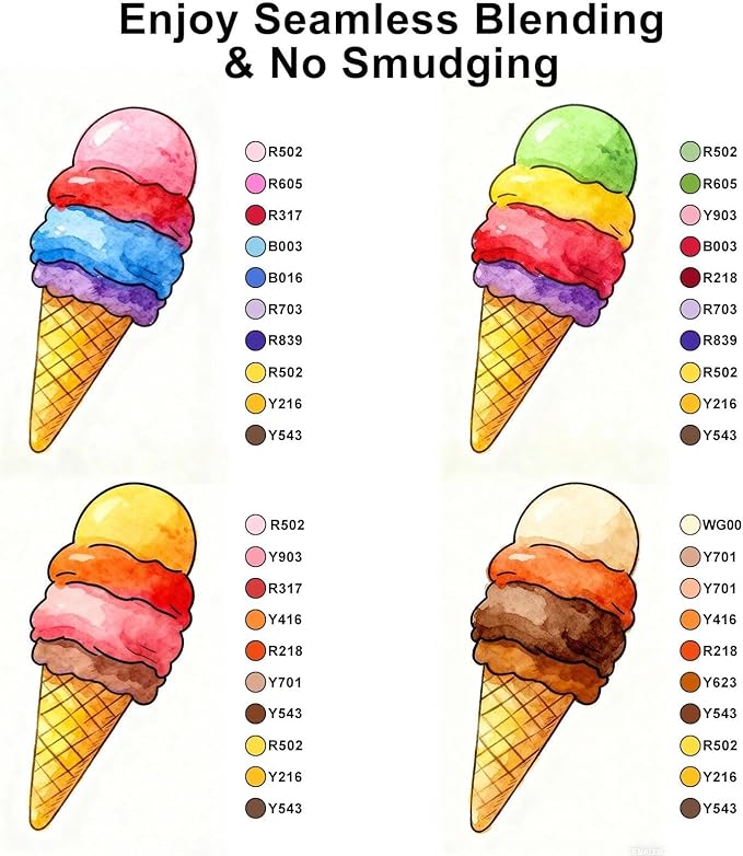 Soucolor 51 Colors Alcohol Markers Brush Tip, Dual Tip Brush Art Markers, 50 Colors+1 Blender, Art Supplies for Kids Artists Adults Coloring Books Drawing Sketching Painting, Birthday Christmas Gift