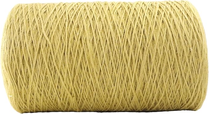 1mm x 1000 Feet Yellow Jute Rope, Twine for Gardening Tomato Climbing Plant Tie Floristry Crafts Gift Wrapping Packing Decor