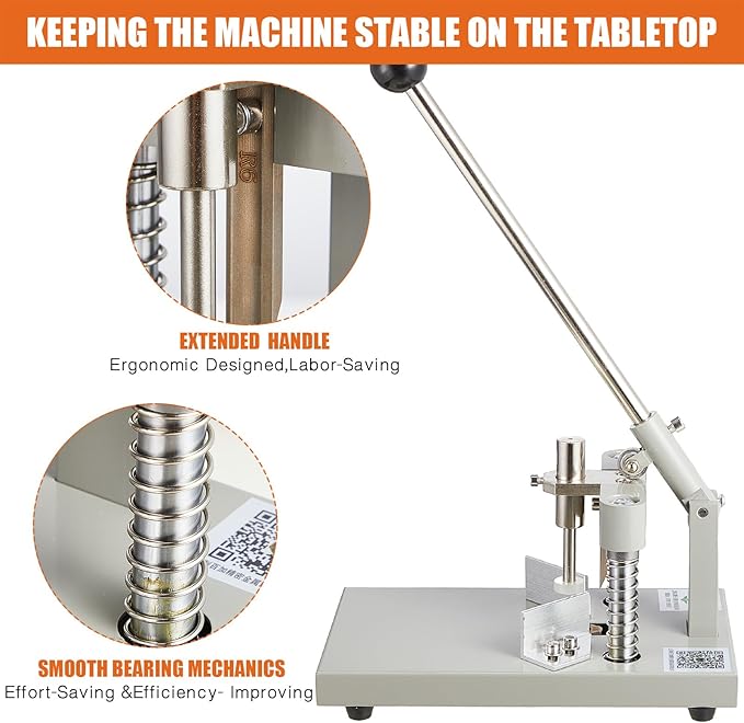 WILLBOND Corner Rounder Cutter Machine Heavy Duty Paper Punch Cutter with R6mm R10mm Interchangeable Dies Metal Corner Rounder Punch for Office, Business, Heavy Cardstock, Plastic, Aluminum Sheet