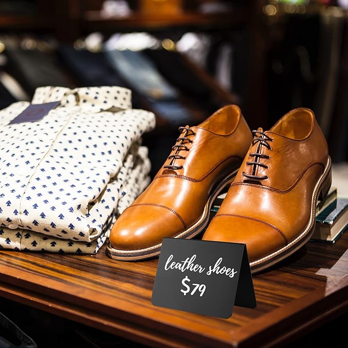 12 Pack 4"x3"Mini Chalkboard Signs for Chalk Sign for Food - Party - Buffet - Table Sign Chalkboard - Wedding - Bakery - Small