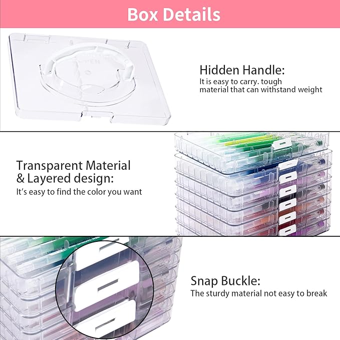 Gel Pens For Coloring, 45 Pack Colored Pens for Black Paper & White Paper, 0.6MM Fine Point Pens for Coloring, Writing, Drawing, Journaling, Note Taking, School, Office, Home