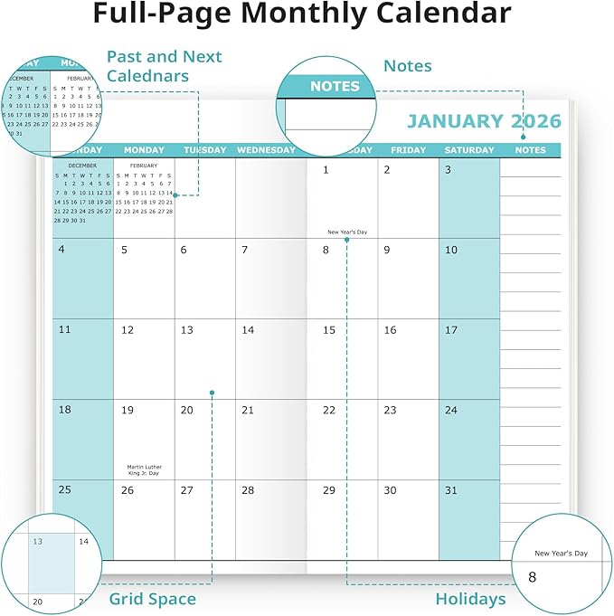 Pocket Calendar 2026-2027 for Purse, Two Year Monthly Planner Pocket Size, Jan 2026 to Dec 2027 Monthly Planner Small Size (6.5" x 3.5") - Forest Botanica