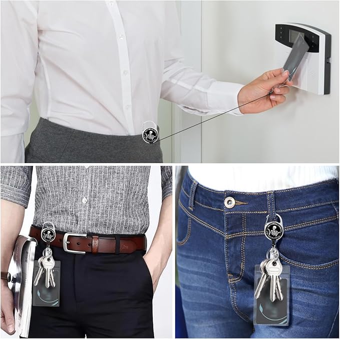 As Far As I Know I'm Delightful Badge Reel Retractable Heavy Duty with 360°Swivel Carabiner Clip,Skeleton ID Badge Holder Retractable, Nurse Teacher ID Card Holder Keychain Name Badge Clip