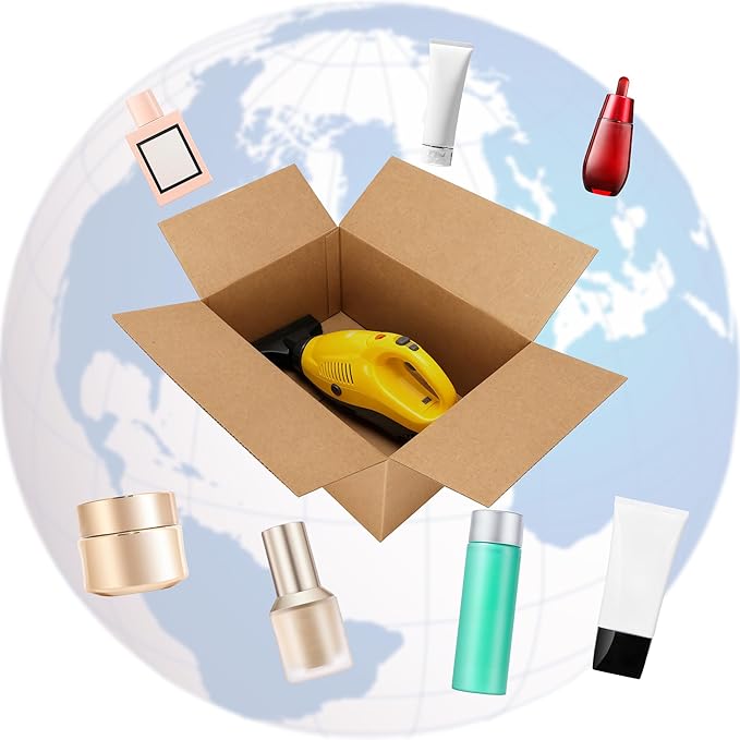 CRUGLA 40 Packs 10x7x5 Shipping Boxes for Small Business, Corrugated Cardboard Boxes Bulk for Shipping Packing Mailing